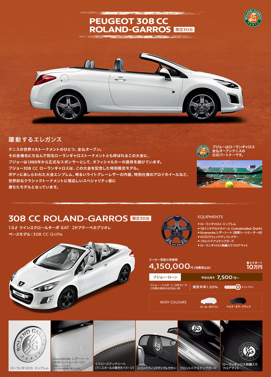PEUGEOT 308 CC ROLAND-GARROS_セクション1