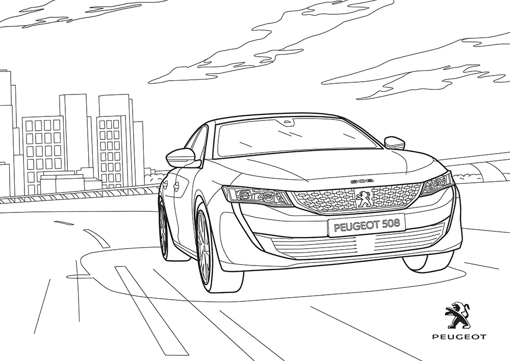 Peugeot At Home 塗り絵キャンペーン☆